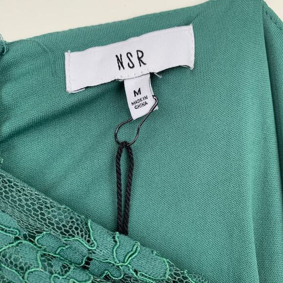 NWT NSR Floral Square Neck Midi Dress Size M - Picture 12 of 13